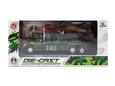 Military model rocket car 1:6 0 back in alloy - OBL762132