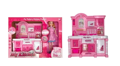 灯光音乐厨柜＋芭比 - OBL762740