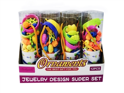 48PCS PVC筒DIY波普串珠 - OBL763052