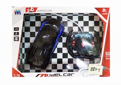 1:18 cross with 3 d light steering wheel remote control car bugatti simulation - OBL764056