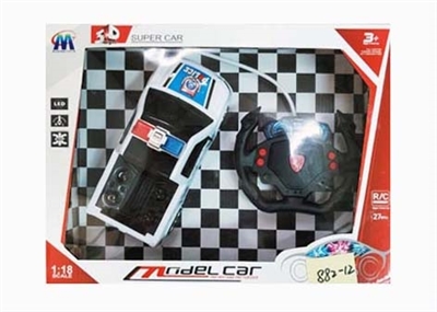 1:18 cross with the head of the steering wheel remote control car 3 d lights - OBL764079