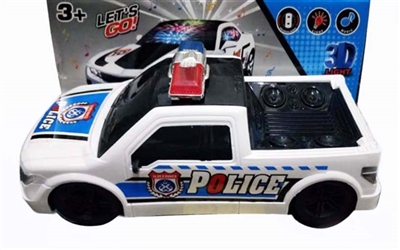 The head of the electric universal 3 d light music a police car - OBL764088