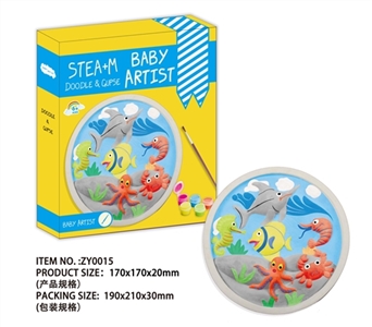 The undersea world gypsum panel painted - OBL764270