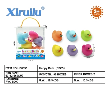 环保喷水动物六只装 - OBL764503