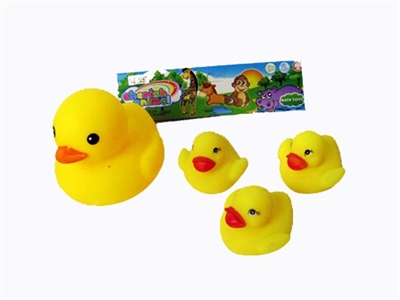 11 cm in yellow duck with three ducklings - OBL764619