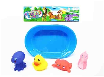 Animal four assembling the tub - OBL764709
