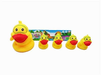 Big duck swimming circle with four little ducks swimming circle (11 cm, 6 cm * 4) - OBL764783