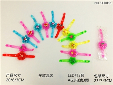 赠品.卡通转盘款闪光手表 - OBL765552