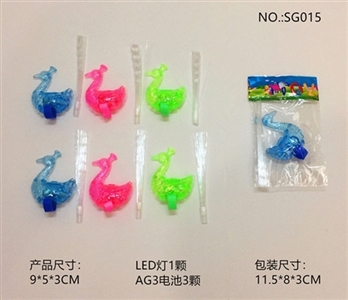 赠品.水晶LED孔雀戒指 - OBL765588