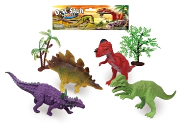 4 and 9 inches large dinosaurs with tree suits - OBL766960