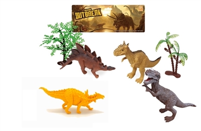 4 and 9 inches large dinosaurs with tree suits - OBL766961