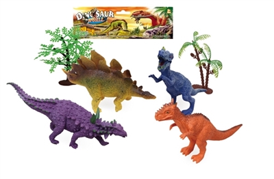 4 and 9 inches large dinosaurs with tree suits - OBL766964