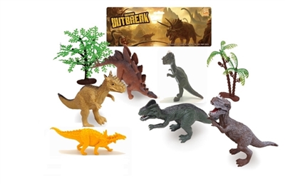 6 and 9 inches large dinosaurs with tree suits - OBL766968