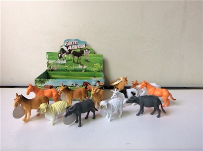 12 only 5 inch farm animals in a box - OBL766976