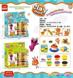 6罐彩泥DIY环保泥泥乐 - OBL767034