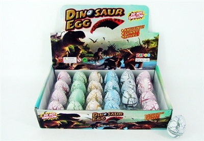 24 PCS white color crack expansion dinosaurs hatch eggs - OBL767588