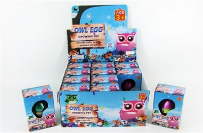 Color expansion owl hatching egg 12 PCS - OBL767616