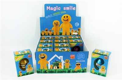 Color expansion smiling face hatching egg 12 PCS - OBL767620