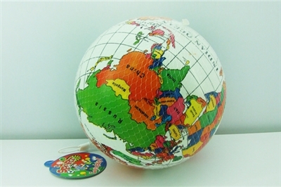 9 inches world map color printing ball - OBL767708