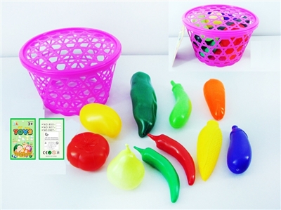 篮子装水果蔬菜10PCS - OBL767953