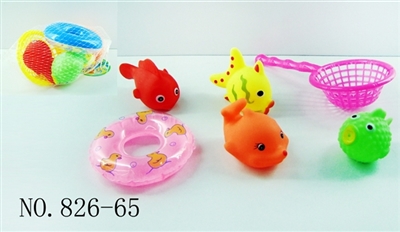 Small circle nets swim a pinching called fish 4 only - OBL768259