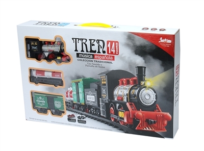 Smoking electric rail train set - OBL768382