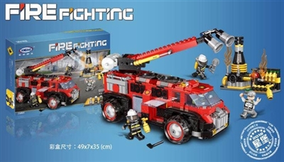 978 PCS industrial fire - fire series of building blocks - OBL768849