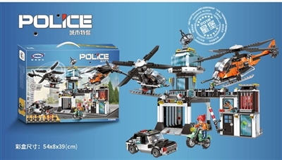 作战指挥部-城市特警系列积木1323pcs - OBL768919
