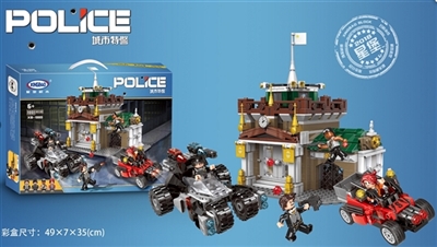 博物馆大盗-城市特警系列积木1001pcs - OBL768921