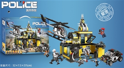 突袭研究所-城市特警系列积木1233pcs - OBL768924