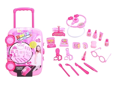 D with a pull rod box red girl covered 15 times - OBL769213