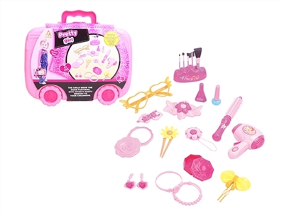 过家家手提箱粉红饰品21件套 - OBL769215