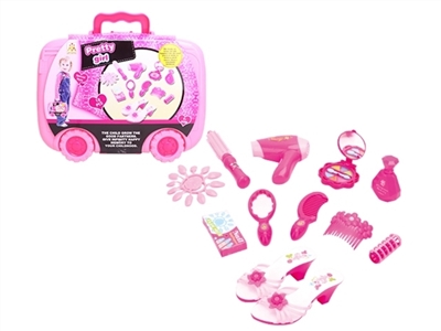 过家家手提箱粉红饰品13件套 - OBL769217