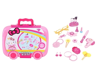 HELLO KITTY手提箱粉红饰品21件套 - OBL769236