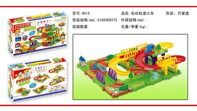 智力电动火车轨道积木 - OBL769302