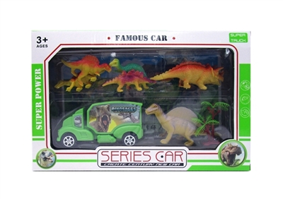 Dinosaurs and car - OBL770347