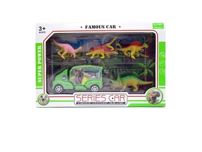 Dinosaurs and car - OBL770348