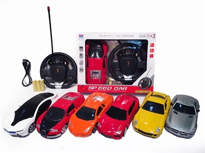 悬空操纵方向盘1:24四通遥控车LED灯 - OBL770430