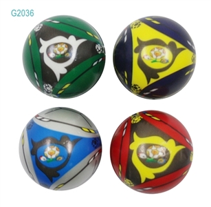 6.3 CM 4 color PU football four pack - OBL770708