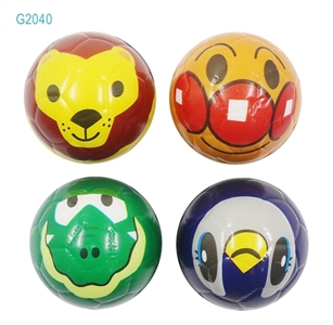 6.3 CM PU ball 4 pack animals head expression - OBL770712