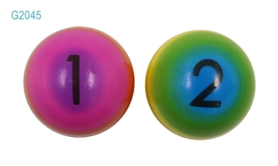 6.3 CM dazzle colour digital PU ball 2 pack - OBL770717