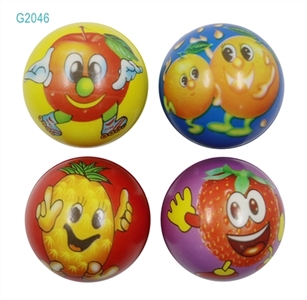 6.3 CM PU ball 4 pack fruit expression - OBL770718