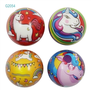 6.3 CM unicorn PU ball 4 pack - OBL770726