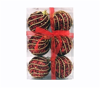 6CM宽红泡沫加金绳6只装1盒 - OBL770919