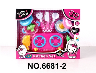 KT猫餐具配食物 - OBL771211