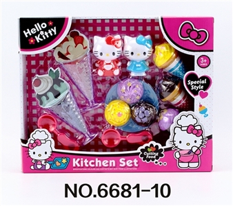 KT猫茶具配精美雪糕冰淇淋 - OBL771219