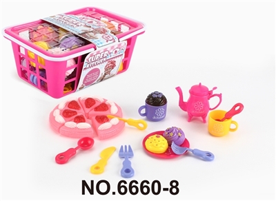 茶具配草莓蛋糕雪糕 - OBL771226