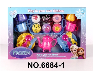 冰雪公主茶具配精美蛋糕 - OBL771345