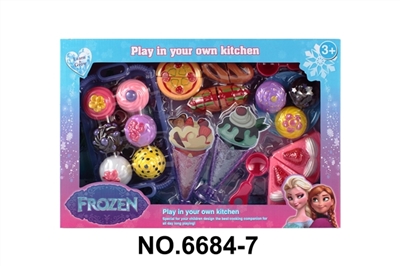 冰雪公主精美蛋糕雪糕配可切面包 - OBL771349