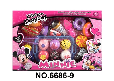 米妮精美蛋糕配可切面包甜甜圈 - OBL771361